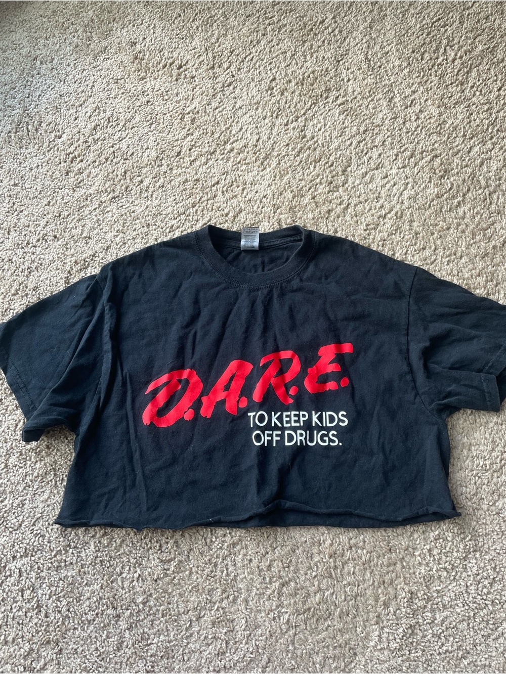 DARE Cropped Graphic Tee Shirt - Streetwear Graphic Tee
